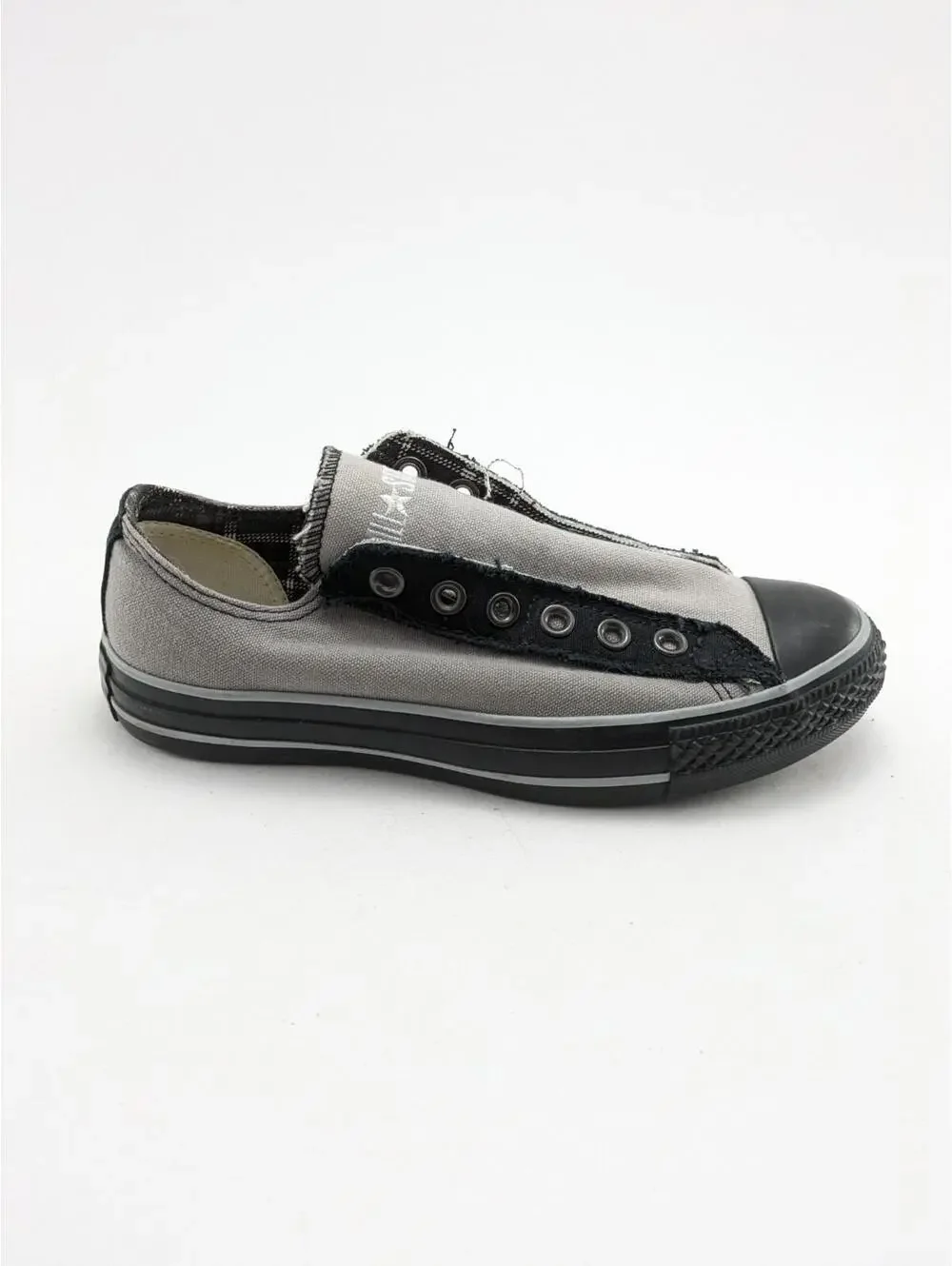 Womens Converse Chuck Taylor All Star Slip-On Grey Black‎ Shoes 135532C Size 7
